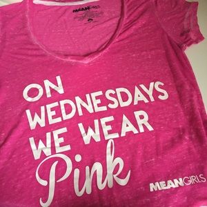 Mean Girls We Wear Pink t shirt size large